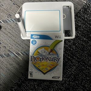 Pictionary U Draw Tablet for Wii - White and Game. Working good condition